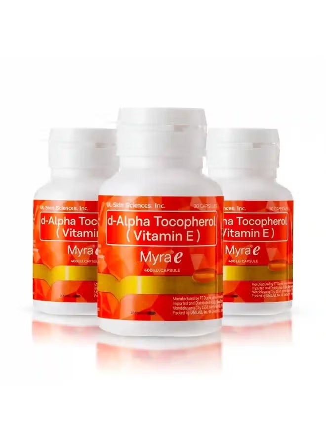 كبسولات مايرا-إي 400 وحدة دولية – 3 زجاجات